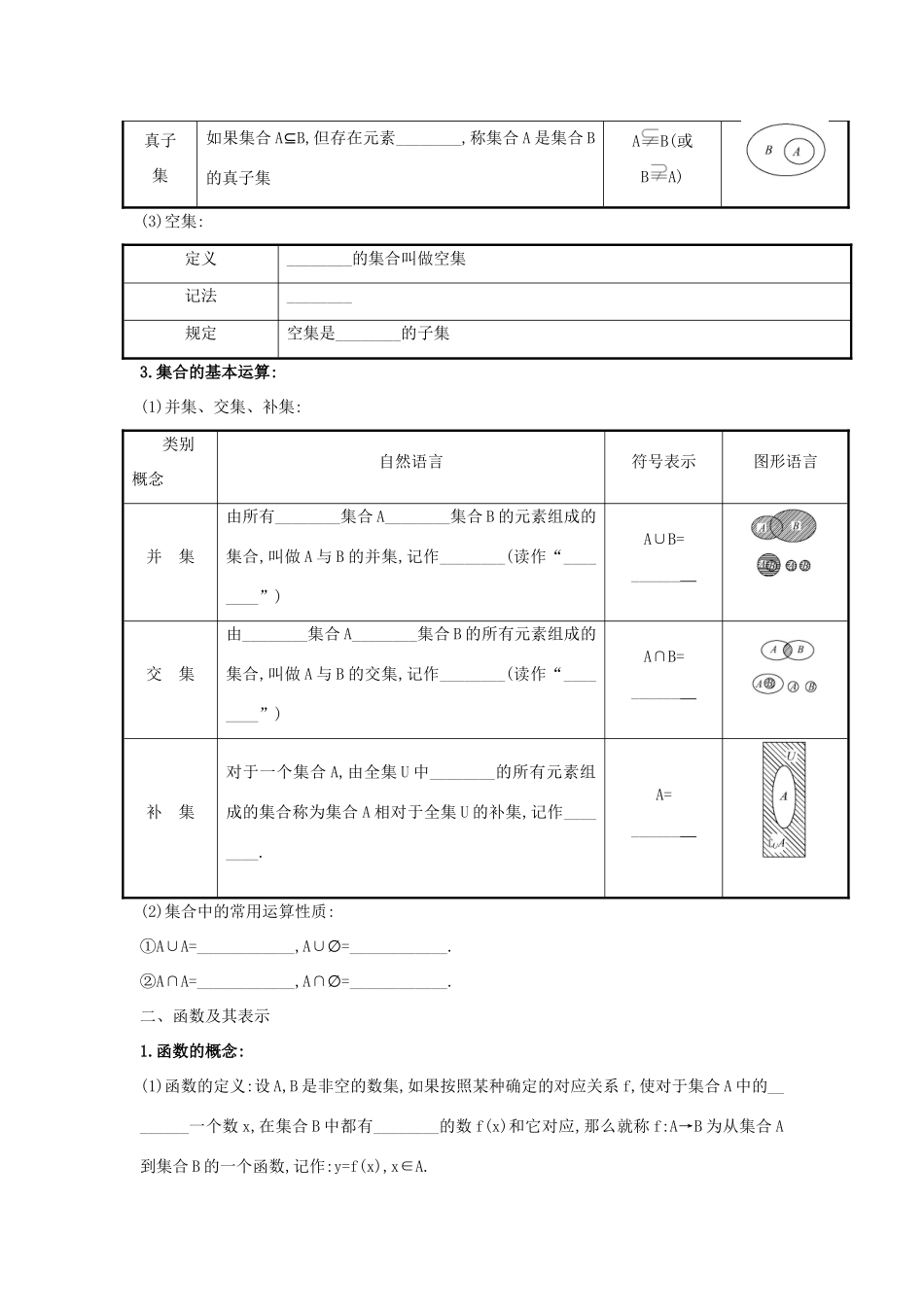 （全国版）高考数学一轮复习 第一章 集合与函数概念学案 理-人教版高三全册数学学案_第2页