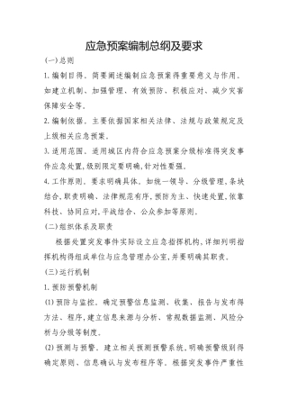 应急预案文件格式)