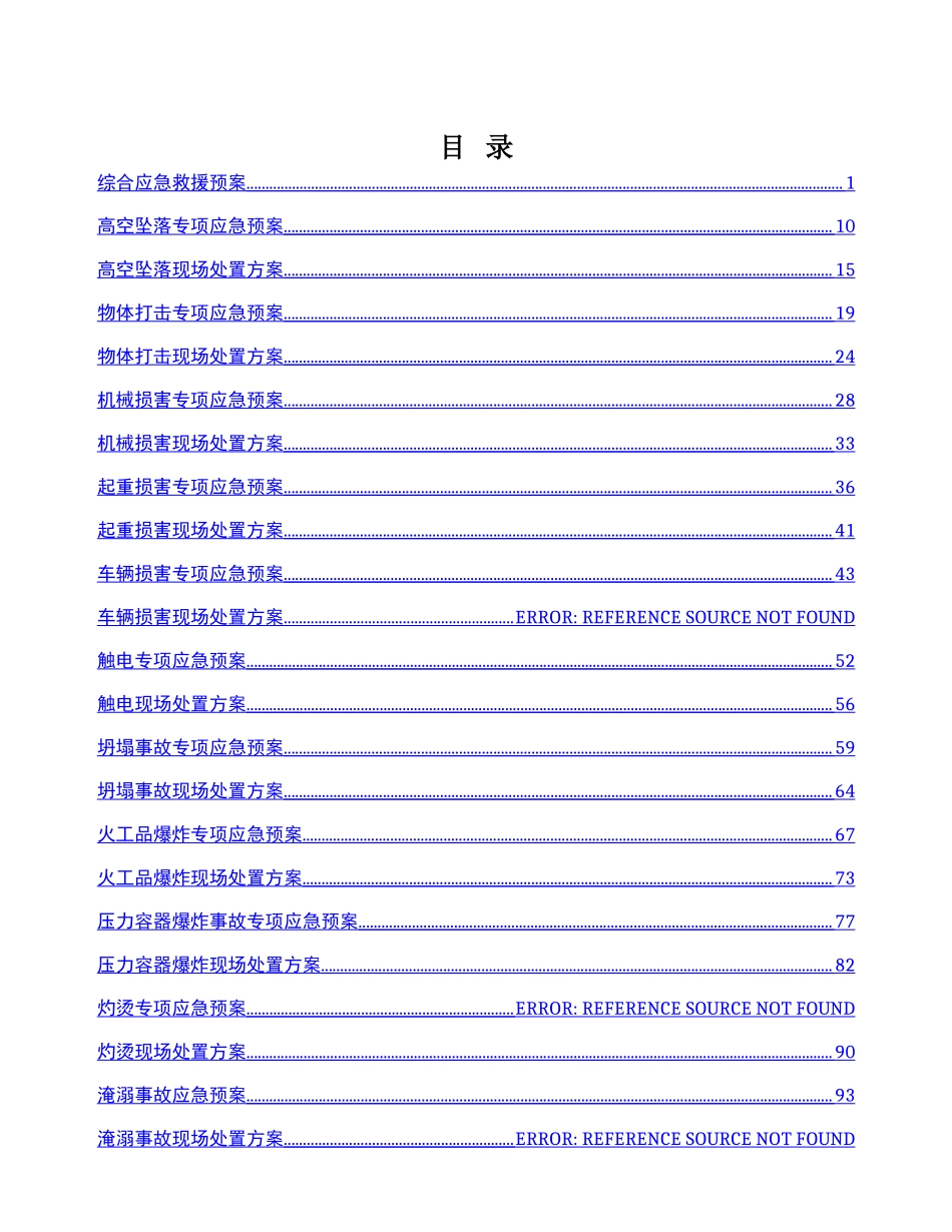 应急预案及现场处置方案_第1页