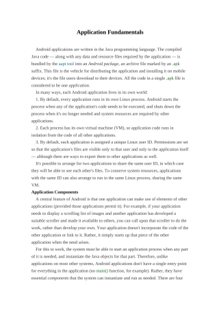 应用程序基础android-developers英文翻译学位论文