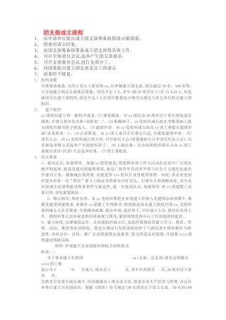 建立团支部的流程