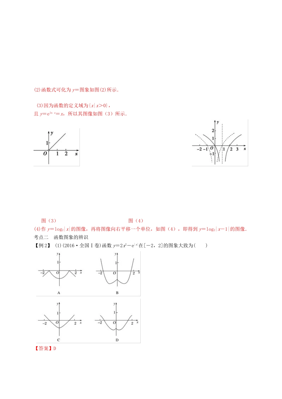 高考数学总复习 专题2.7 函数的图象导学案 理-人教版高三全册数学学案_第3页