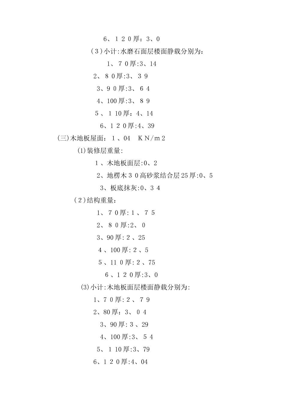 建筑恒活荷载标准值_第3页