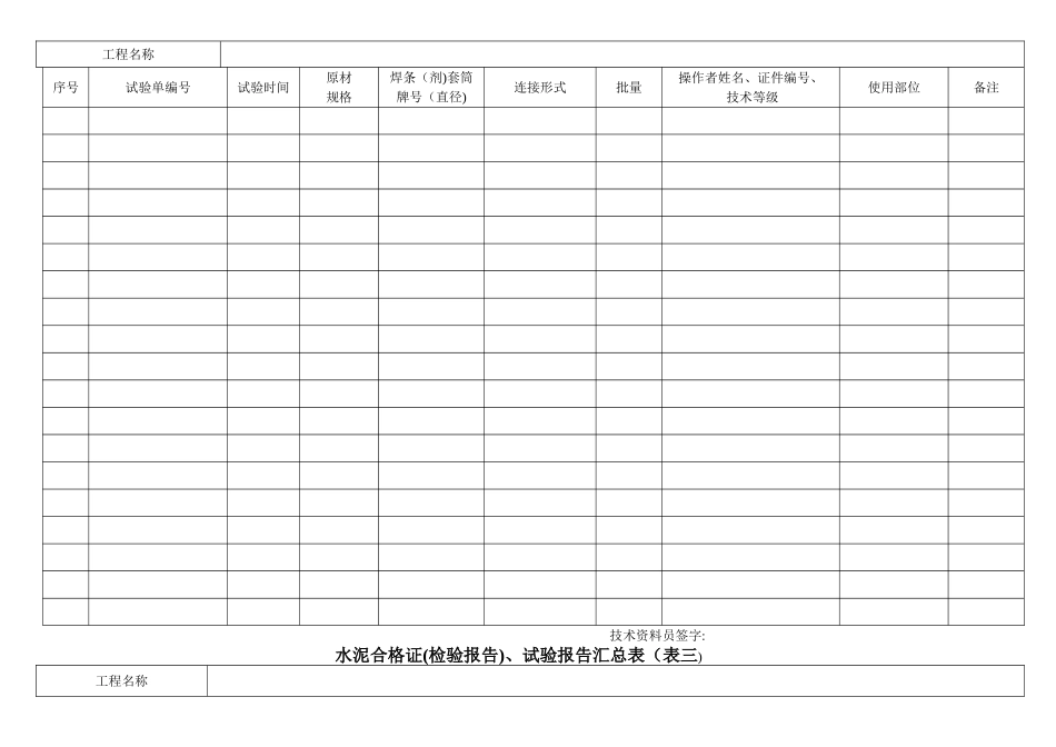 建筑材料台账汇总表_第2页