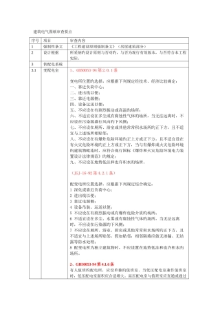 建筑电气图纸审查要点