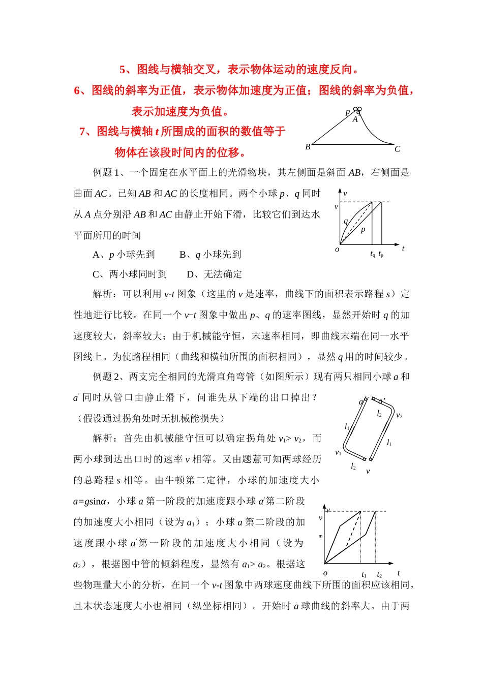 高考物理 比较s-t图和v-t 图素材_第2页