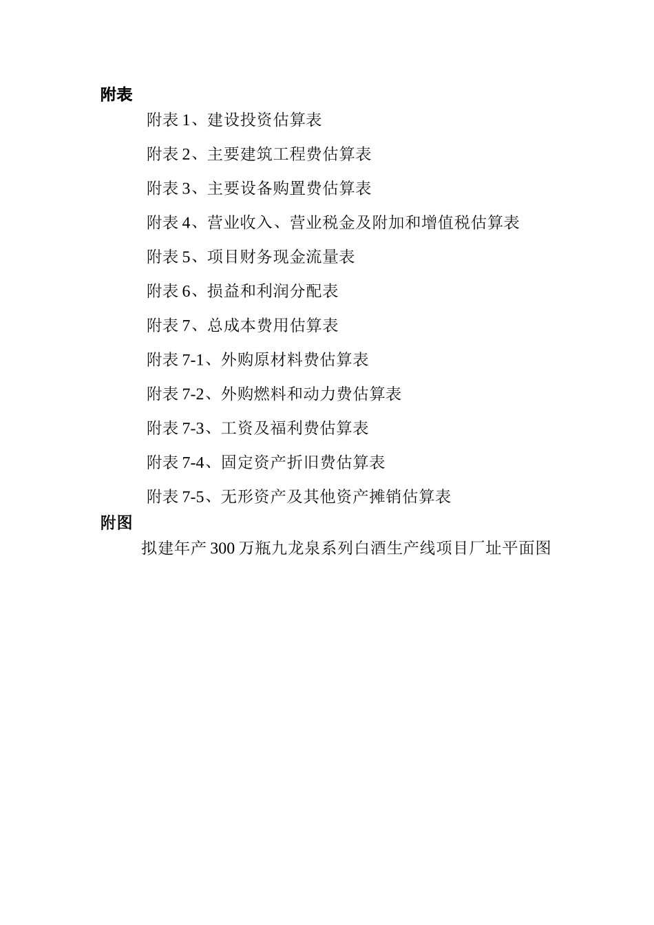 建设年产300万瓶九龙泉系列白酒生产线项目可行性研究报告_第3页