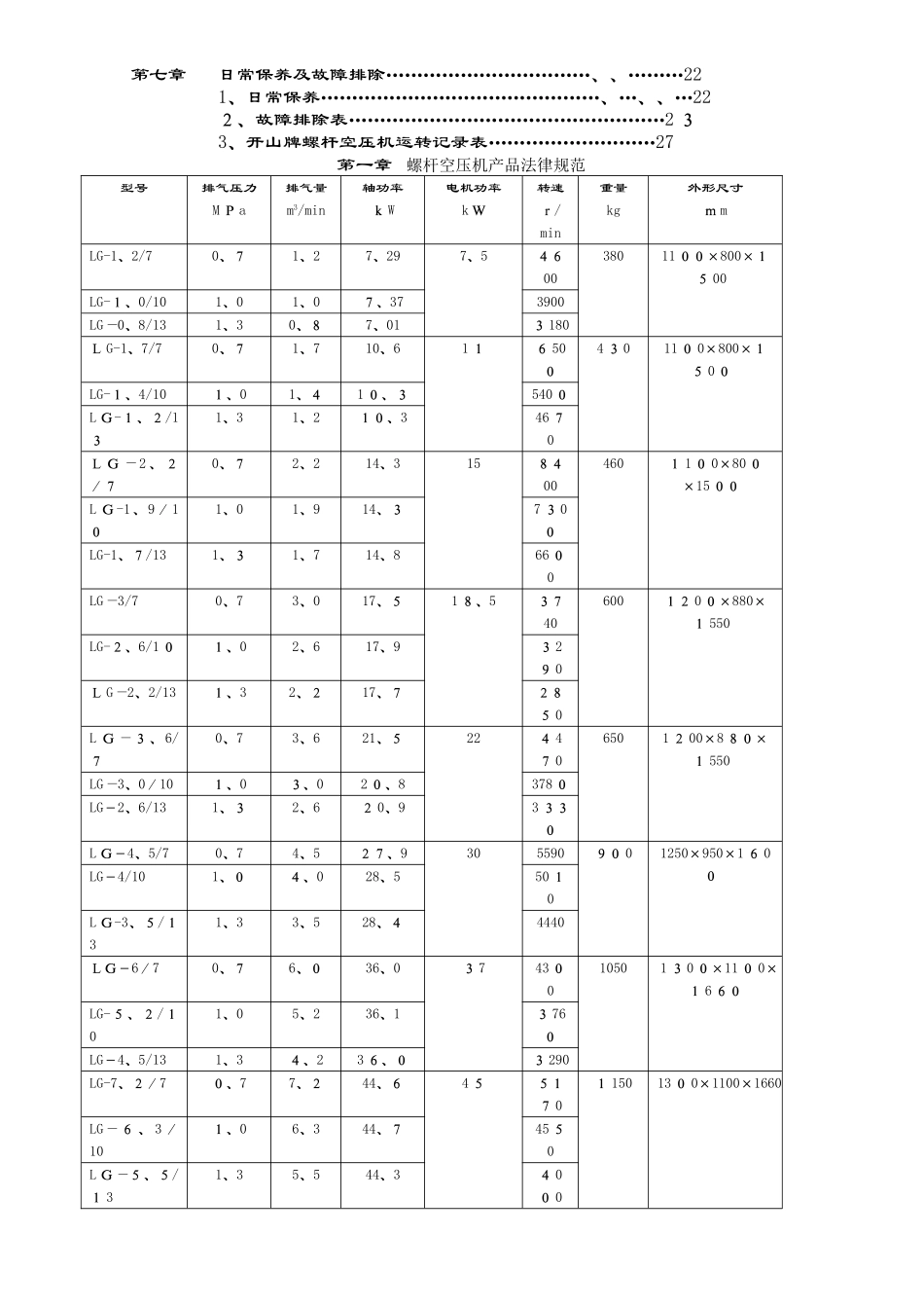 开山螺杆空压机说明书_第2页