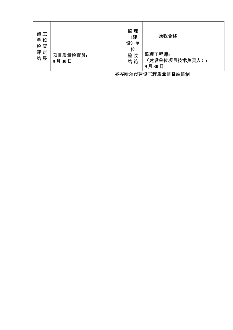 彩钢板检验批金属板材屋面工程施工质量验收记录_第2页