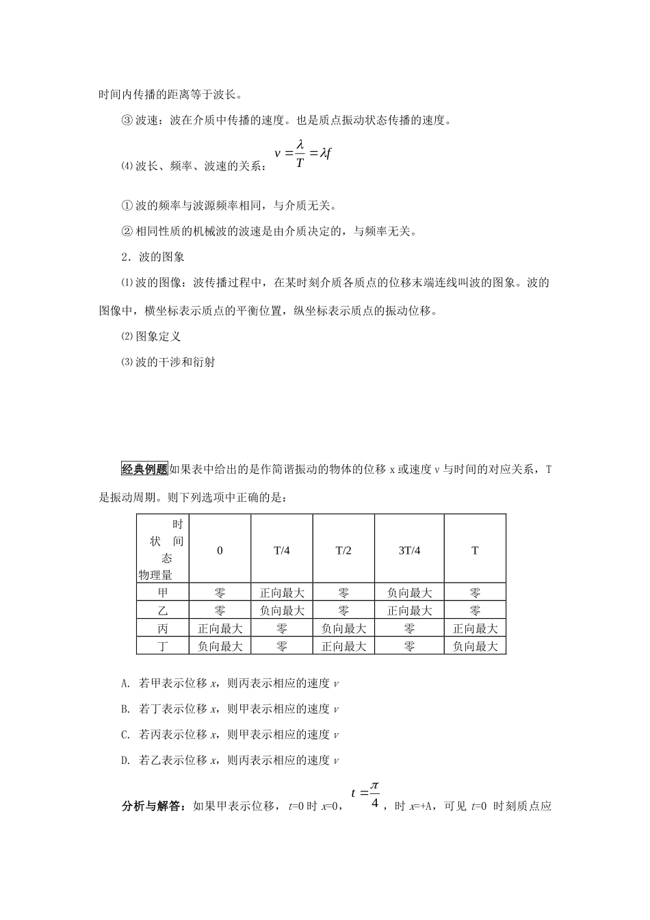 高考物理 快速提分法 模型十八 机械振动和机械波学案（含解析）-人教版高三全册物理学案_第3页