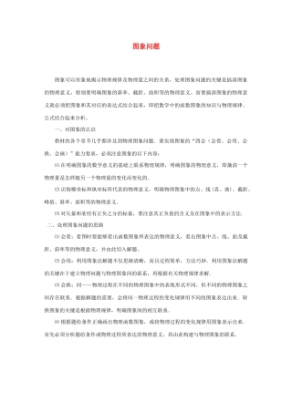 高考物理 快速提分法 模型十六 图象问题学案（含解析）-人教版高三全册物理学案
