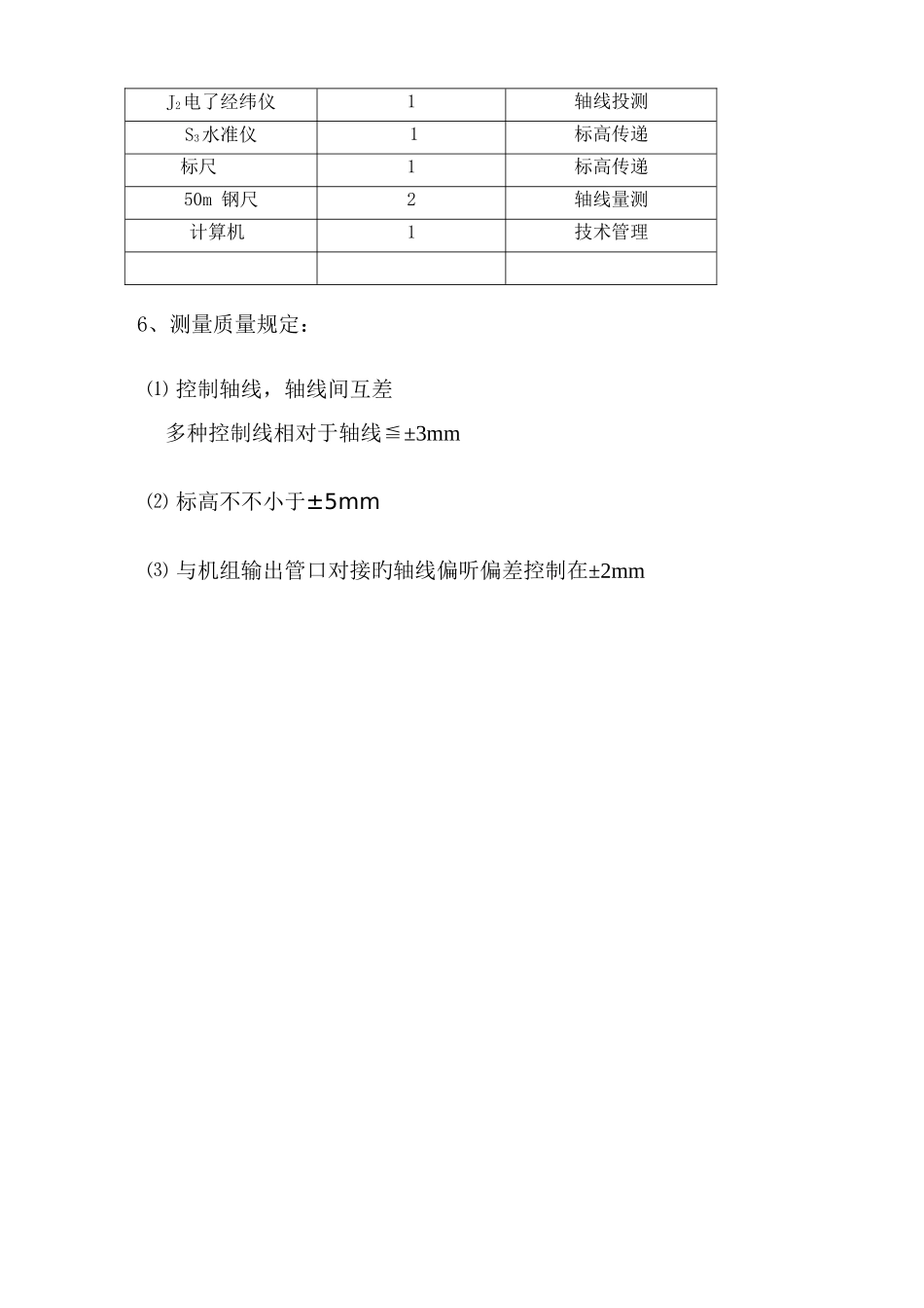 循环水管道测量放线施工方案_第3页