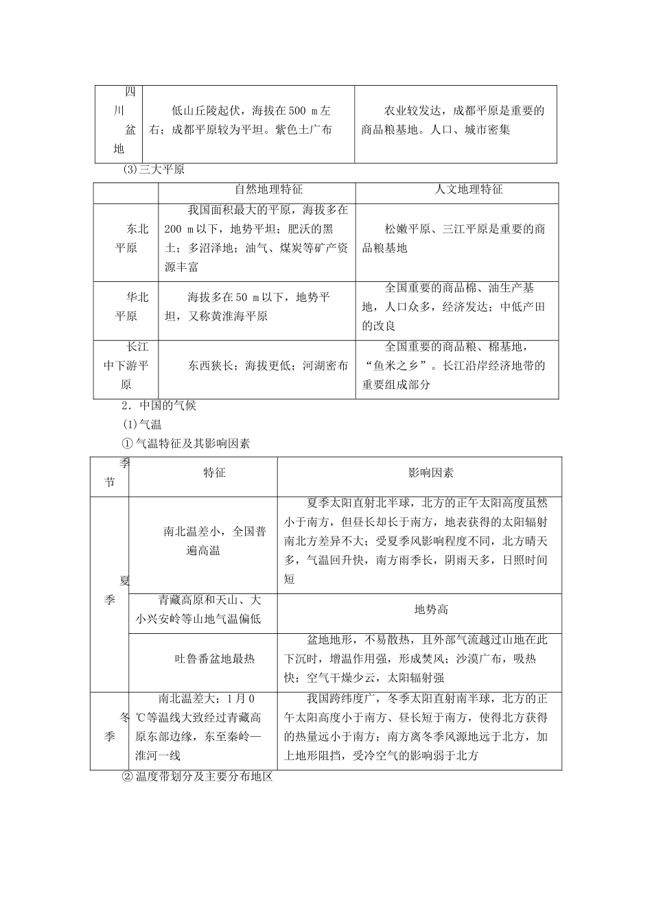 （全国通用版）高考地理大一轮复习 第十九章 中国地理 第44讲 中国地理概况优选学案-人教版高三全册地理学案_第3页