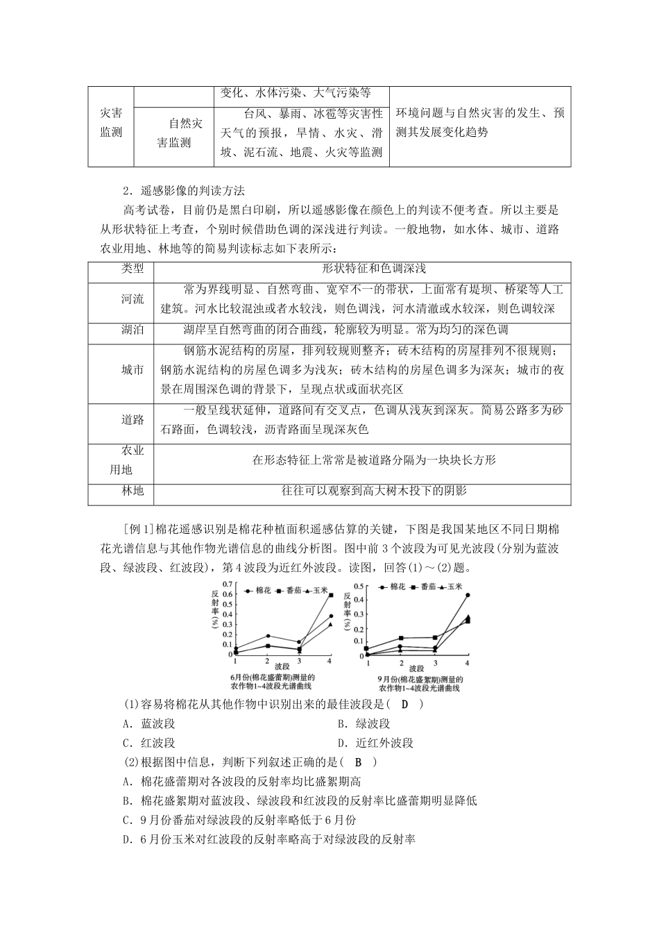 （全国通用版）高考地理大一轮复习 第十三章 地理环境与区域发展 第33讲 地理信息技术及其应用优选学案-人教版高三全册地理学案_第2页