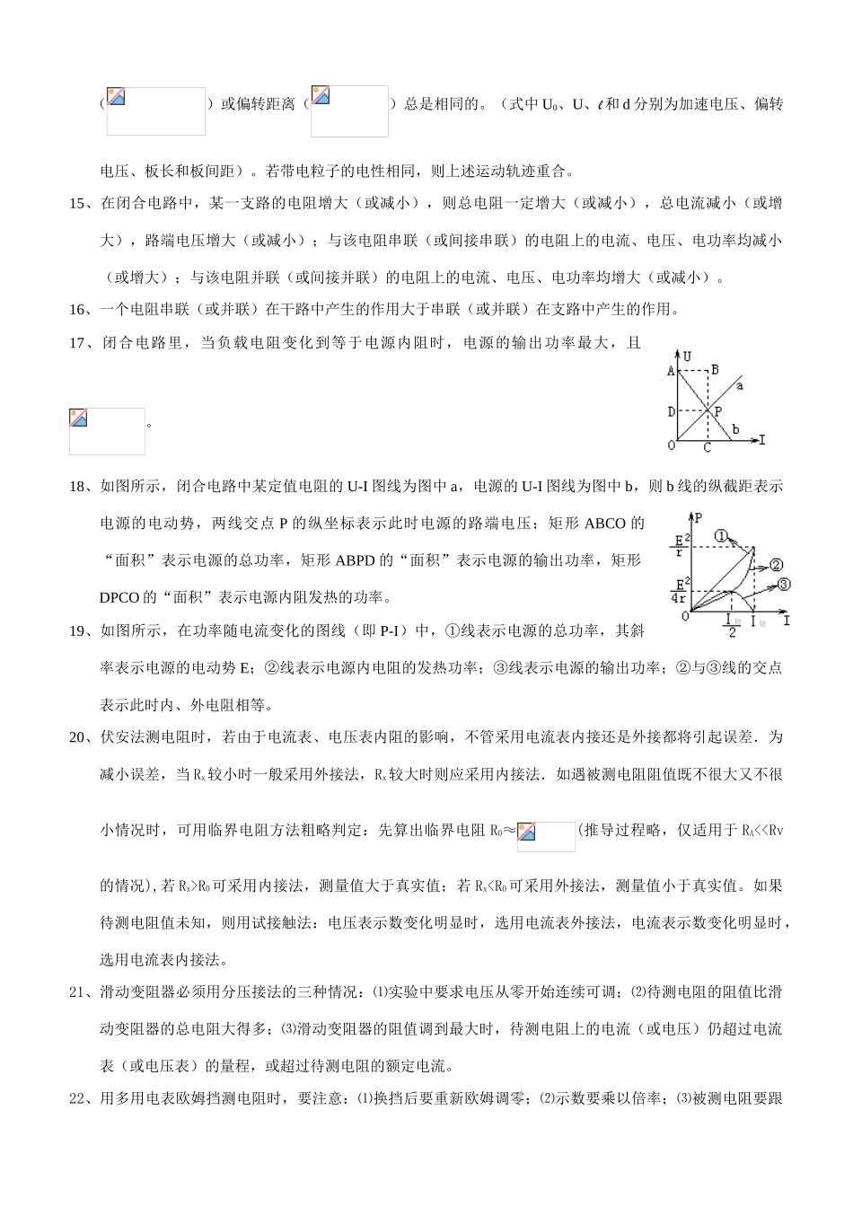 高考物理 重点结论之电磁学必考必背素材 新人教版_第2页