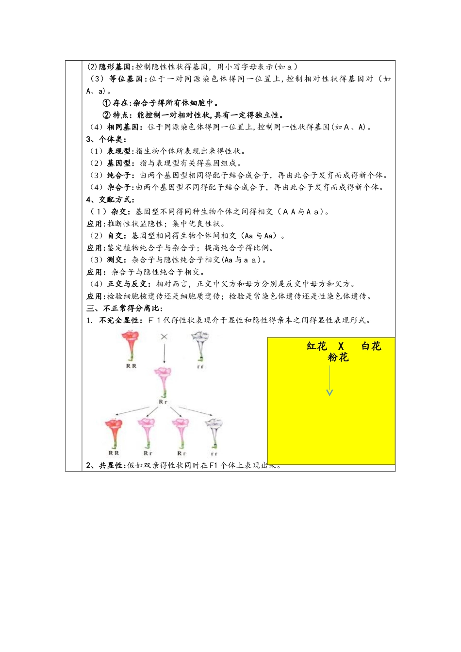 必修二第一章第1节 孟德尔的豌豆杂交实验（一）_第3页