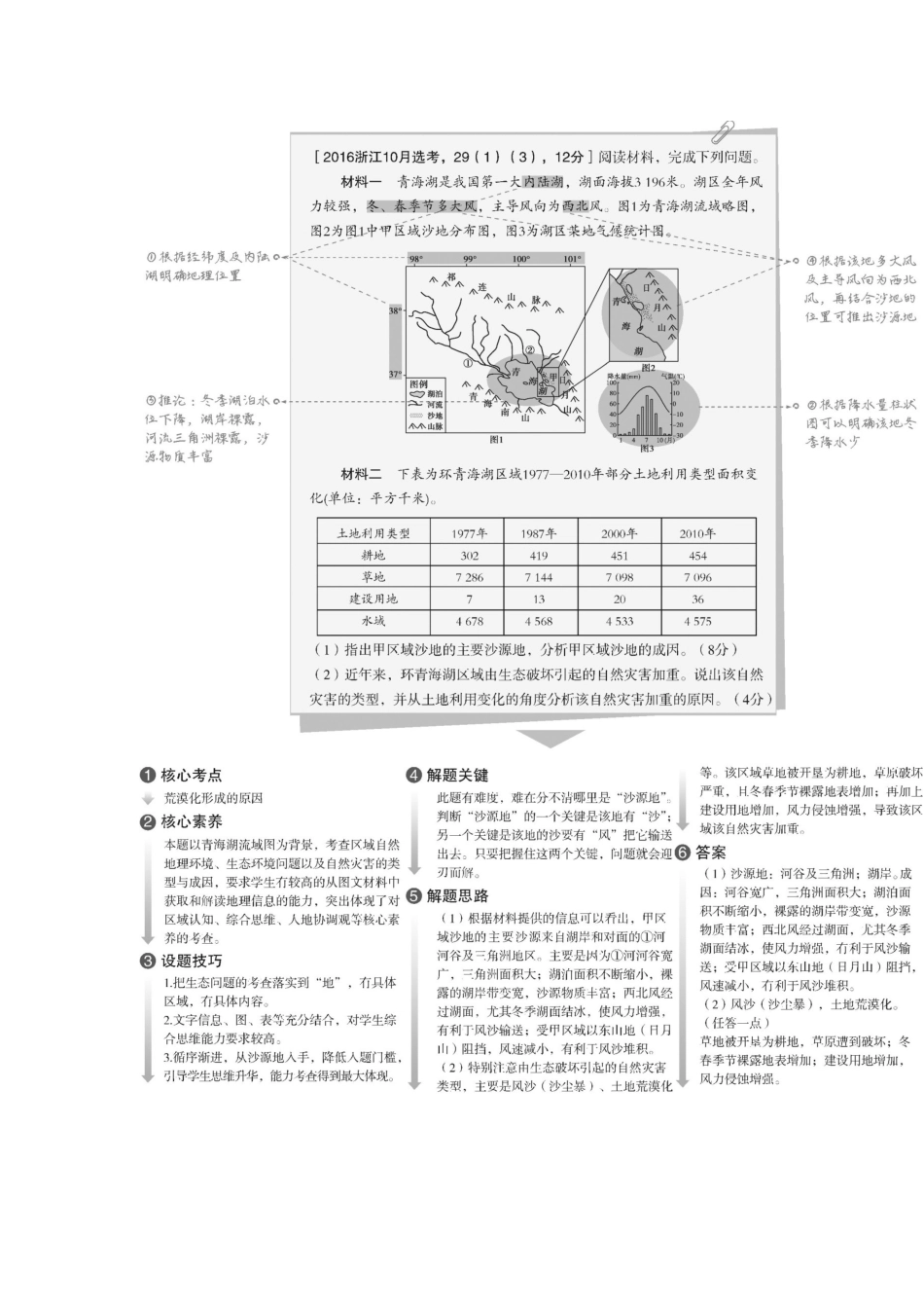 （5年高考3年模拟A版）浙江省高考地理总复习 专题十一 区域可持续发展学案（含解析）-人教版高三全册地理学案_第3页