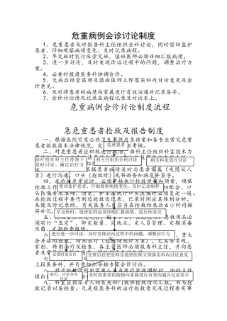 急诊抢救、会诊制度