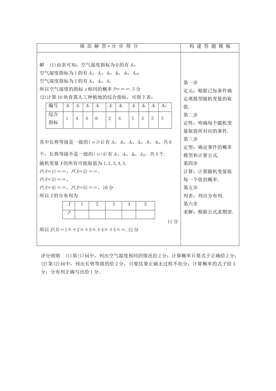 （全国通用版）高考数学二轮复习 专题三 概率与统计 规范答题示例4 离散型随机变量的分布列学案 理-人教版高三全册数学学案_第2页