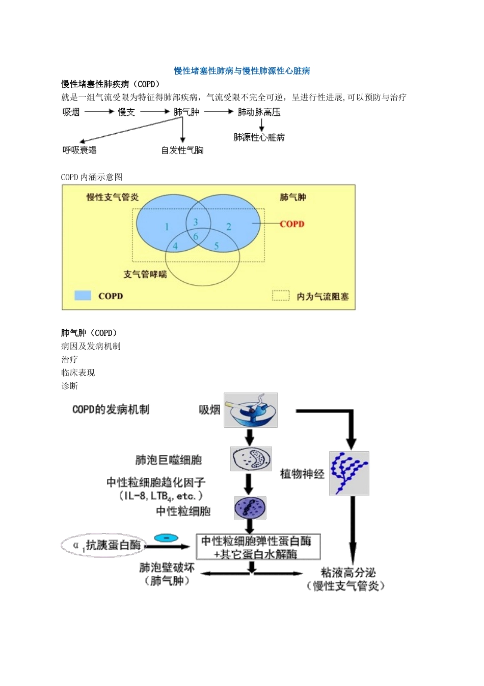 慢性阻塞性肺病和慢性肺源性心脏病_第1页