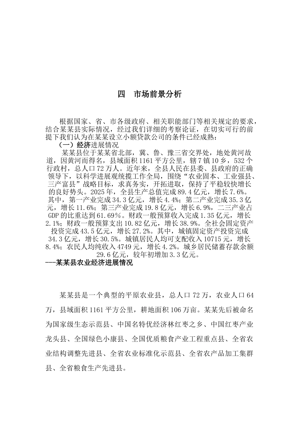 成立贷款公司项目可研报告_第3页