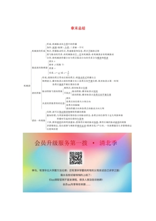 高考物理 主题2 第II部分 机械波章末总结学案（必修1）-人教版高三必修1物理学案