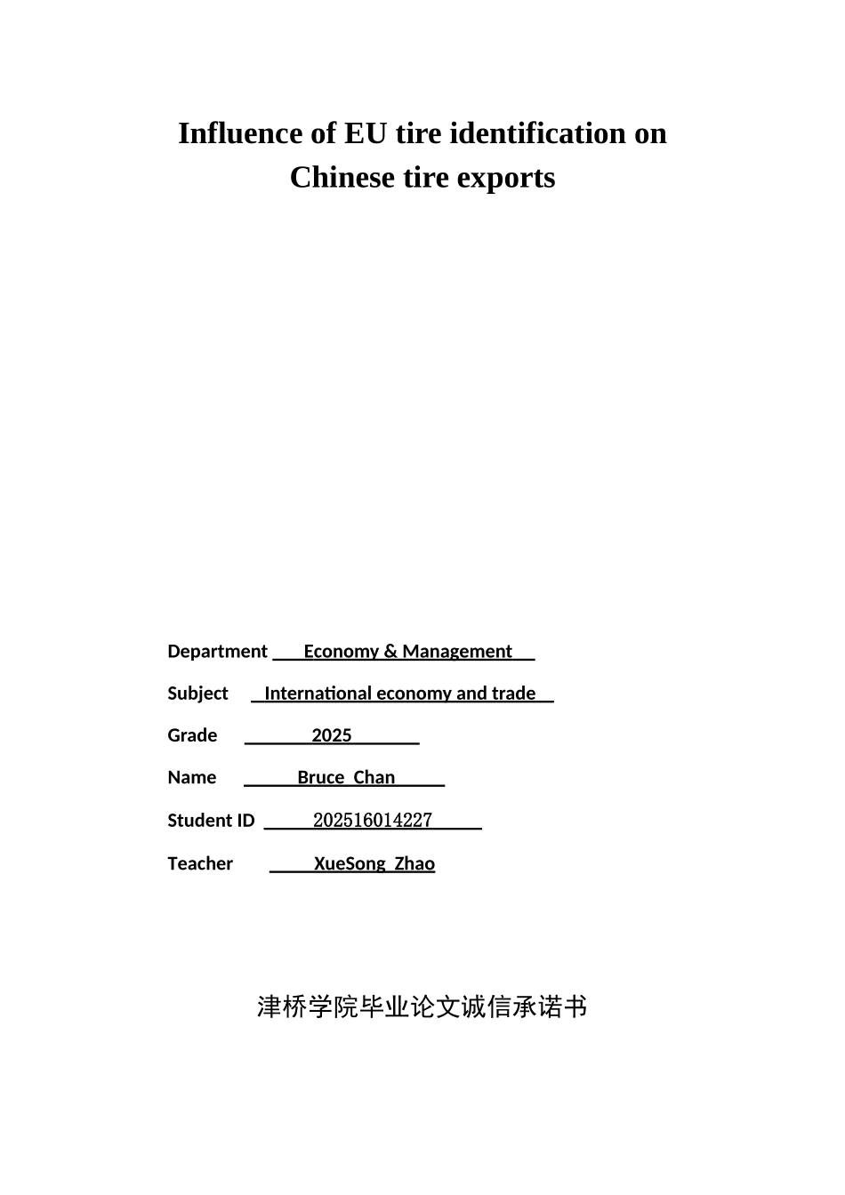 我的毕业论文～2025级国贸毕业论文～欧盟轮胎标签对我国轮胎出口的影响_第2页