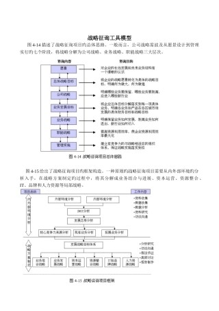 战略分析咨询工具