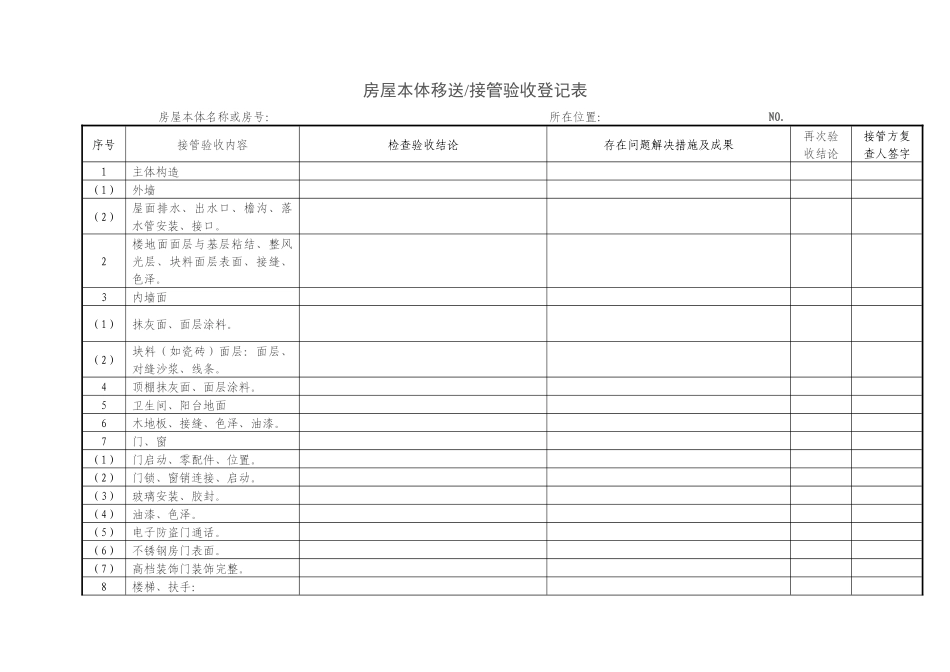 房屋本体接管验收表_第1页
