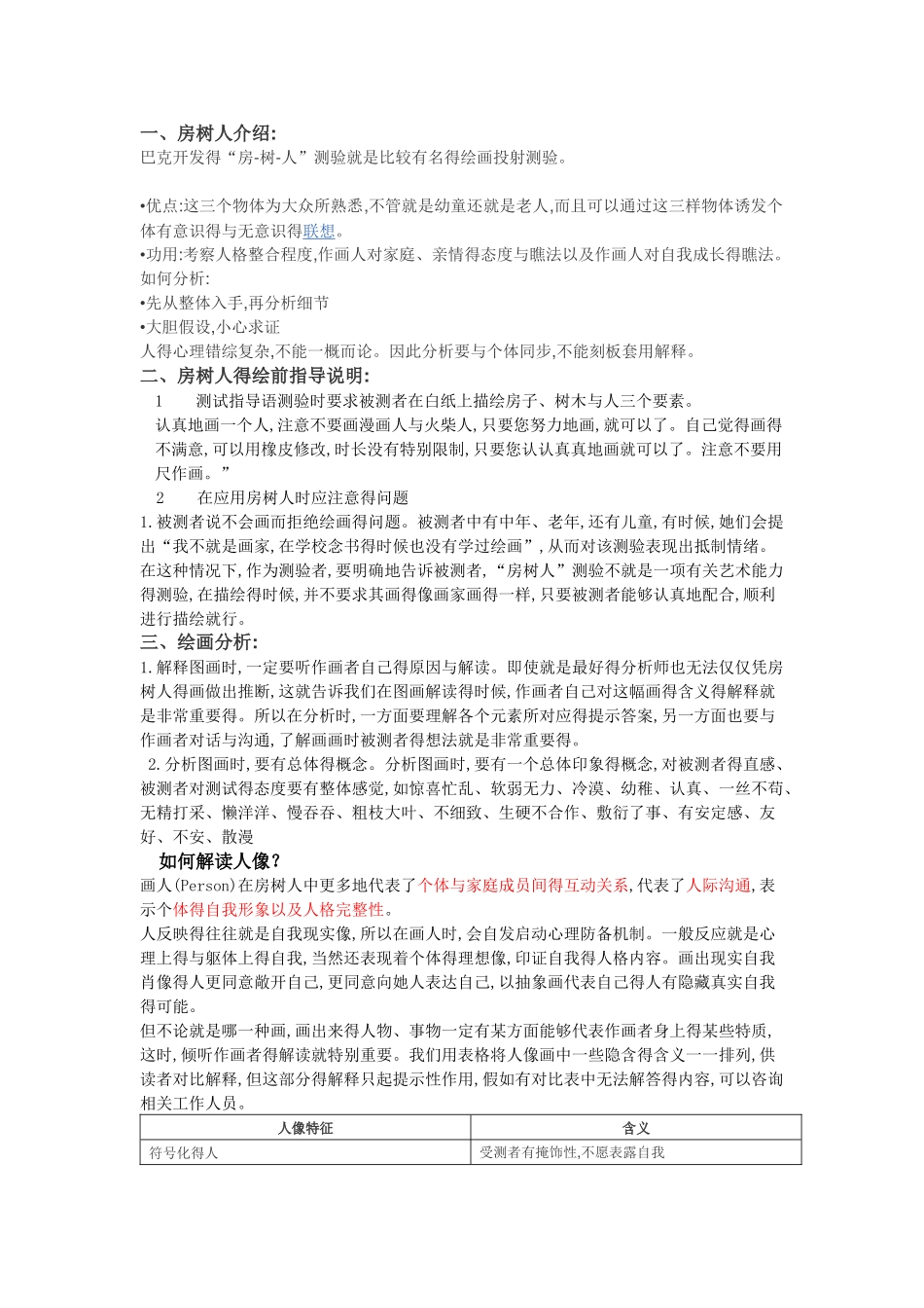 房树人专业解析_第1页