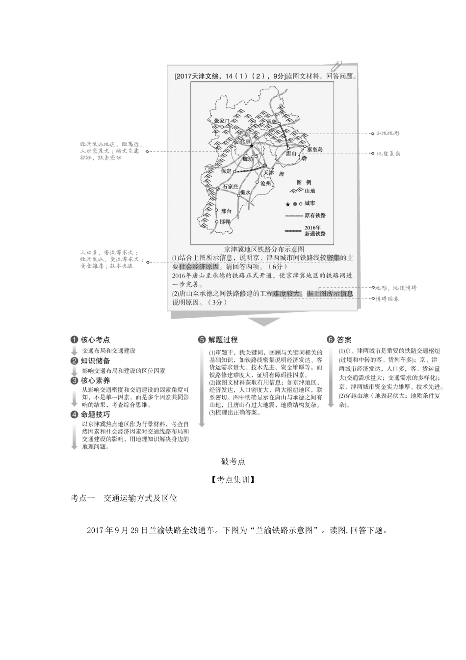 （A版）天津市高考地理总复习 专题十一 人类活动的地域联系学案（含解析）-人教版高三全册地理学案_第2页