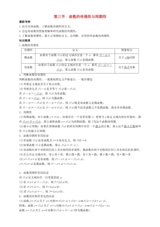 高考数学总复习 专题2.3 函数的奇偶性与周期性导学案 理-人教版高三全册数学学案