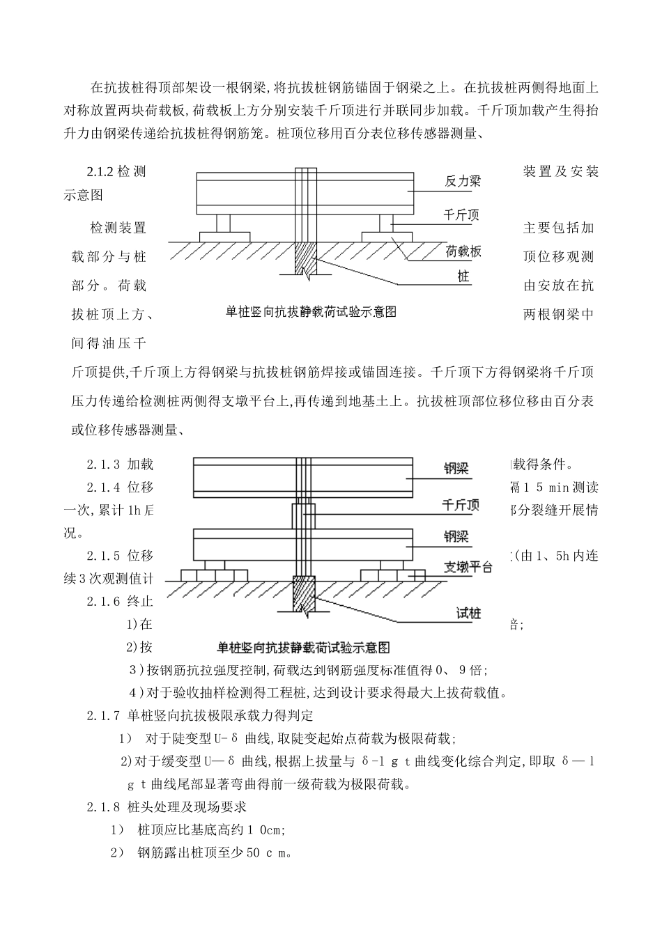 抗拔桩静载和低应变检测方案_第3页