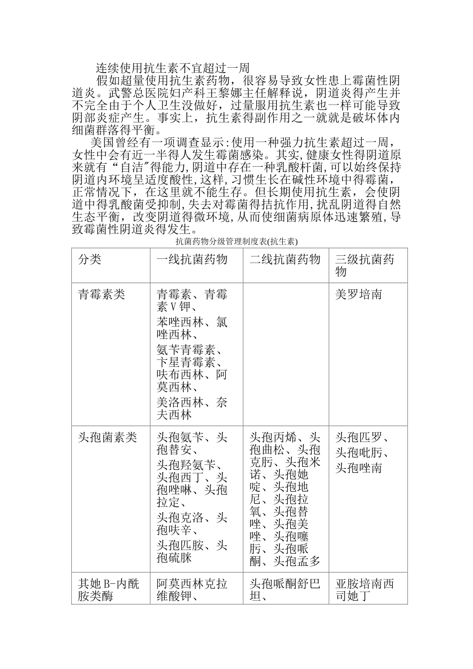 抗生素的分类和使用_第3页