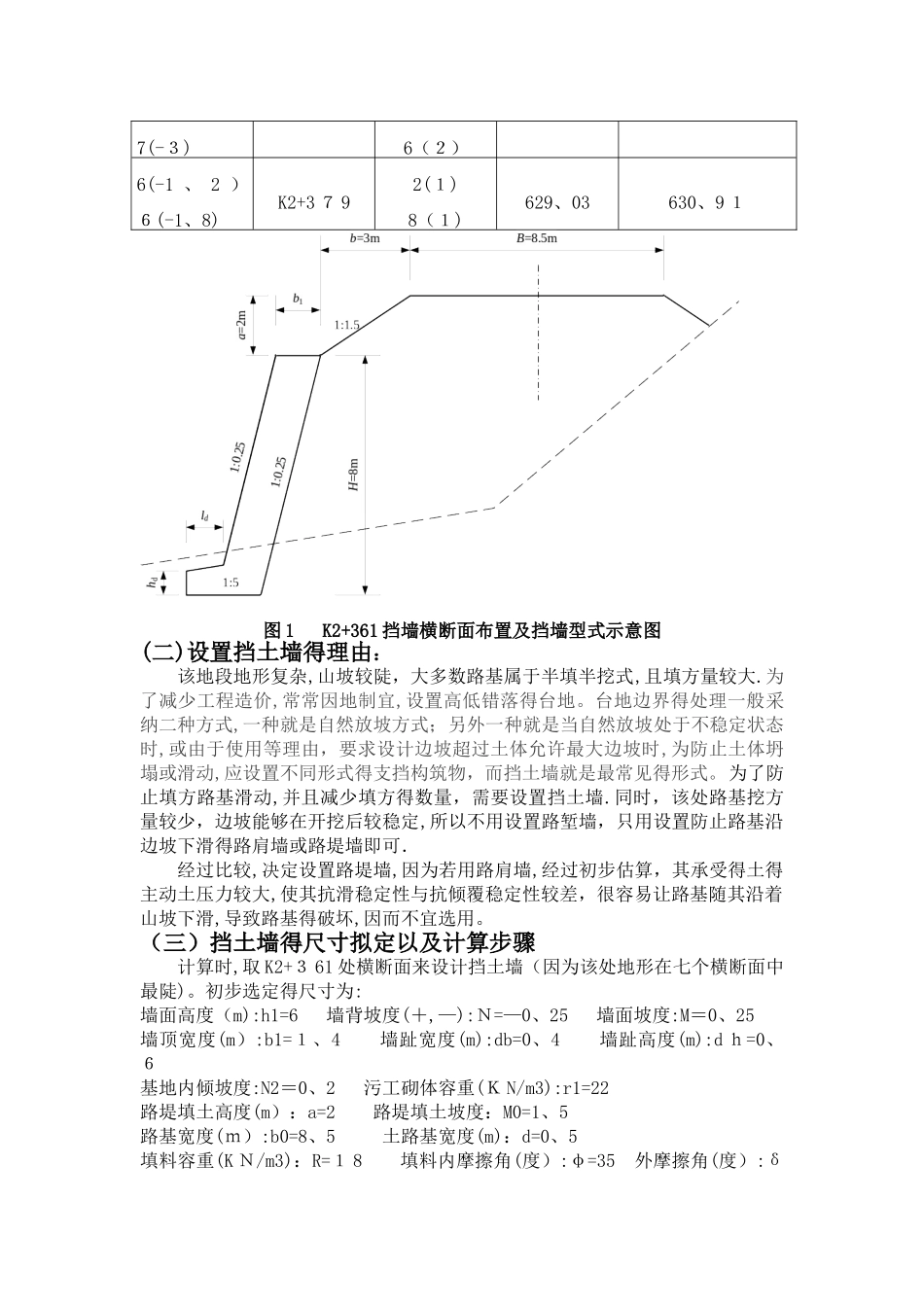 挡土墙设计说明书_第2页