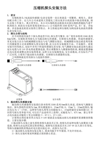 振动、位移探头安装方法