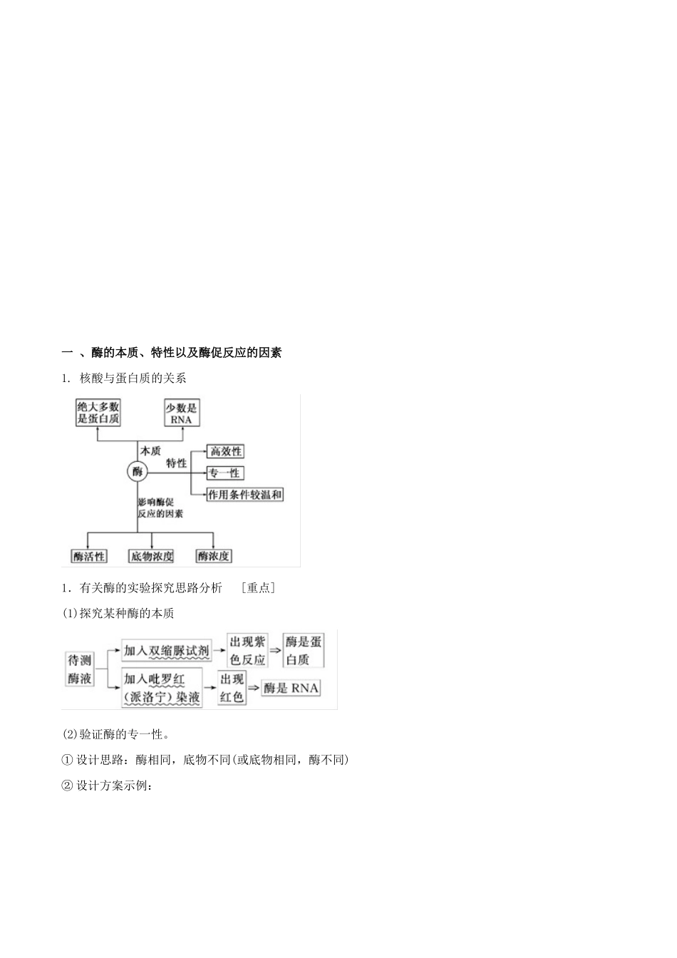高考生物二轮复习 专题03 酶与ATP教学案-人教版高三全册生物教学案_第2页
