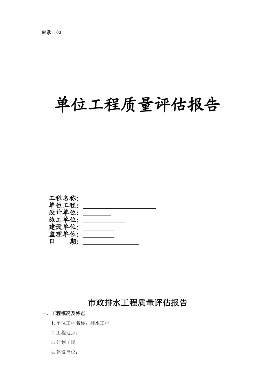 排水工程评估报告_第1页