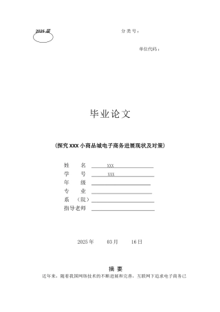 探究临沂小商品城电子商务发展现状及发展建议--毕业论文