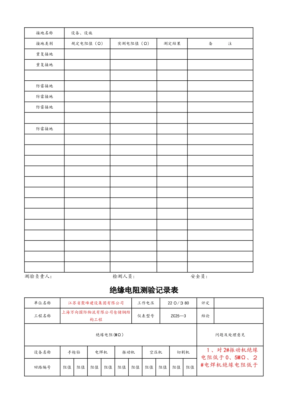接地电阻测验记录表_第2页