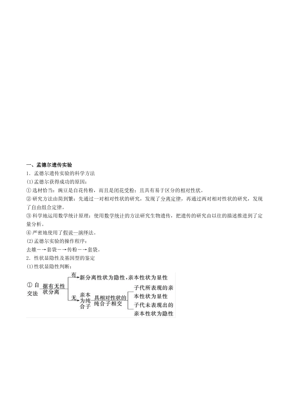 高考生物二轮复习 专题07 遗传的基本规律及人类遗传病教学案-人教版高三全册生物教学案_第2页