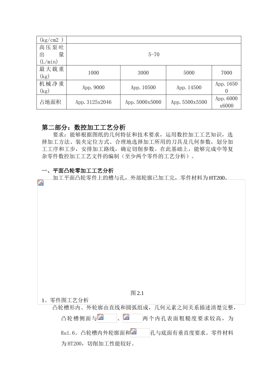 控数机床应用调查、数控加工工艺分析学生论文机械专科大学论文_第3页