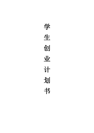摄影社团项目创业计划书学士学位论文