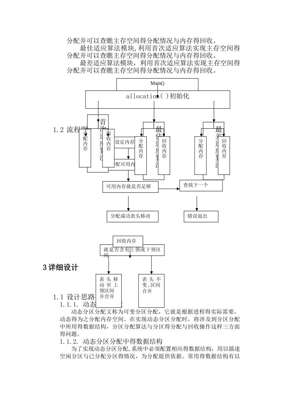 操作系统课程设计-内存管理_第3页