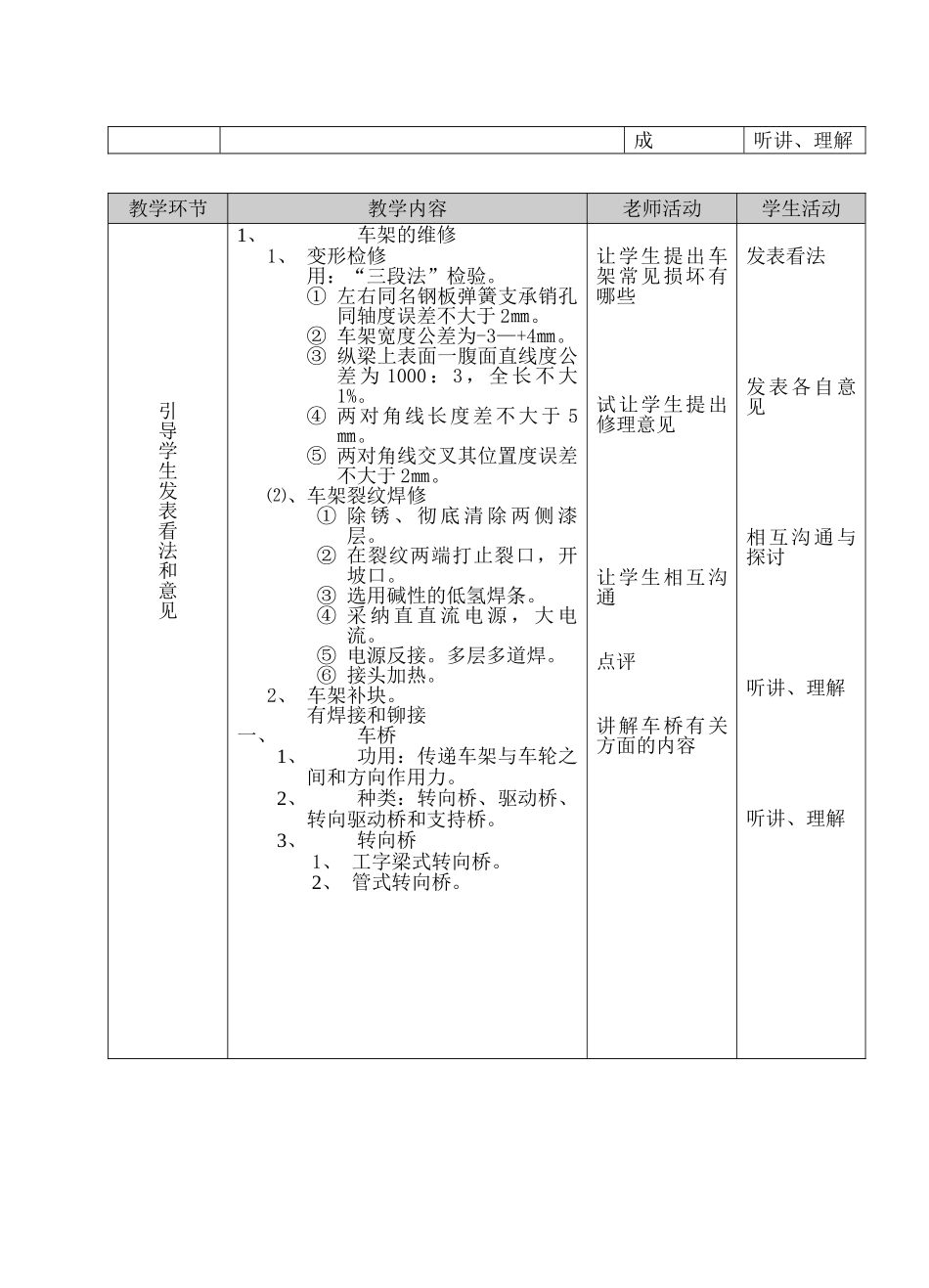 教案.教材-—《汽车底盘构造与维修》教案_第3页