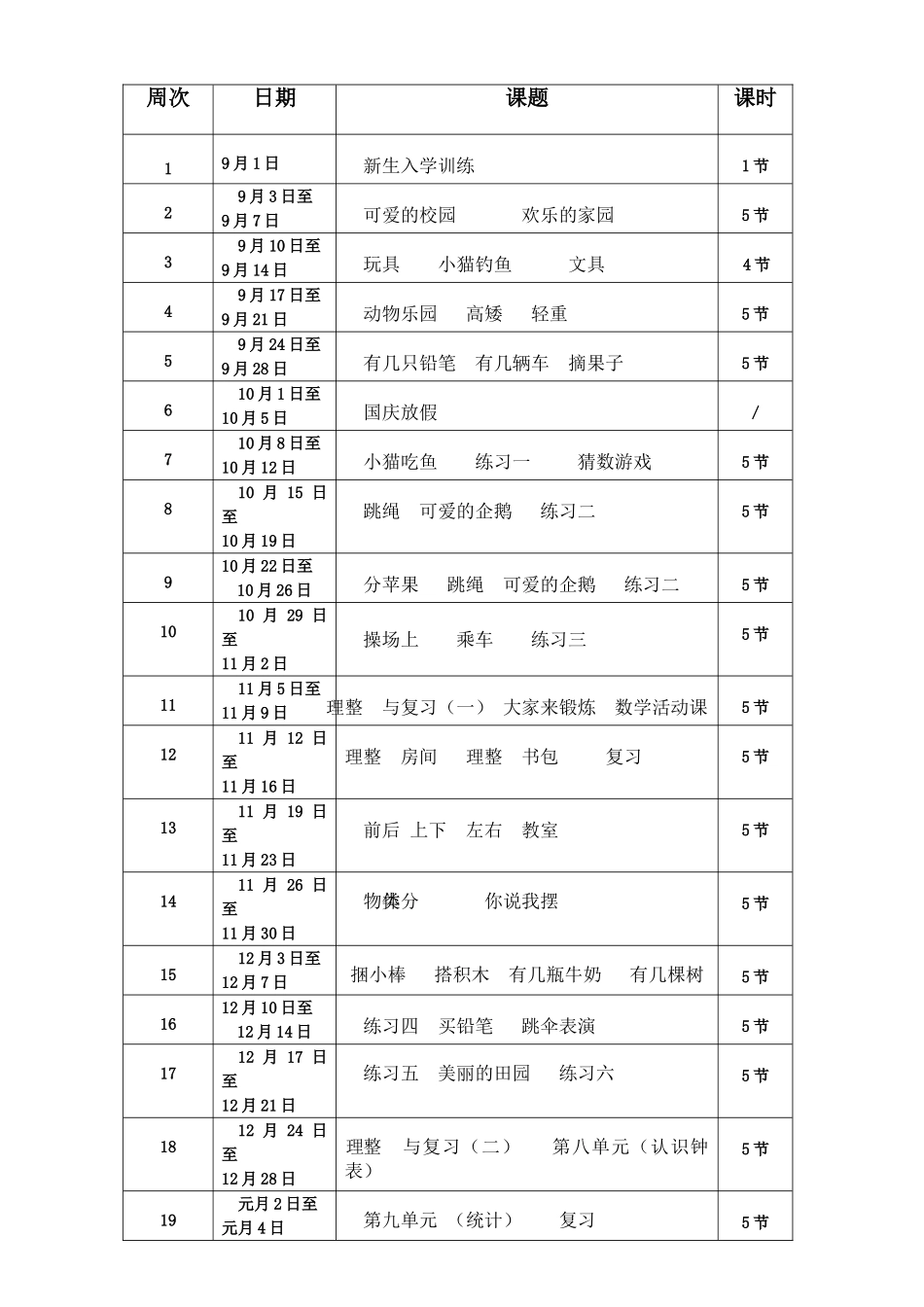 教案.教材-—新版一年级数学上册-教学设计_第3页