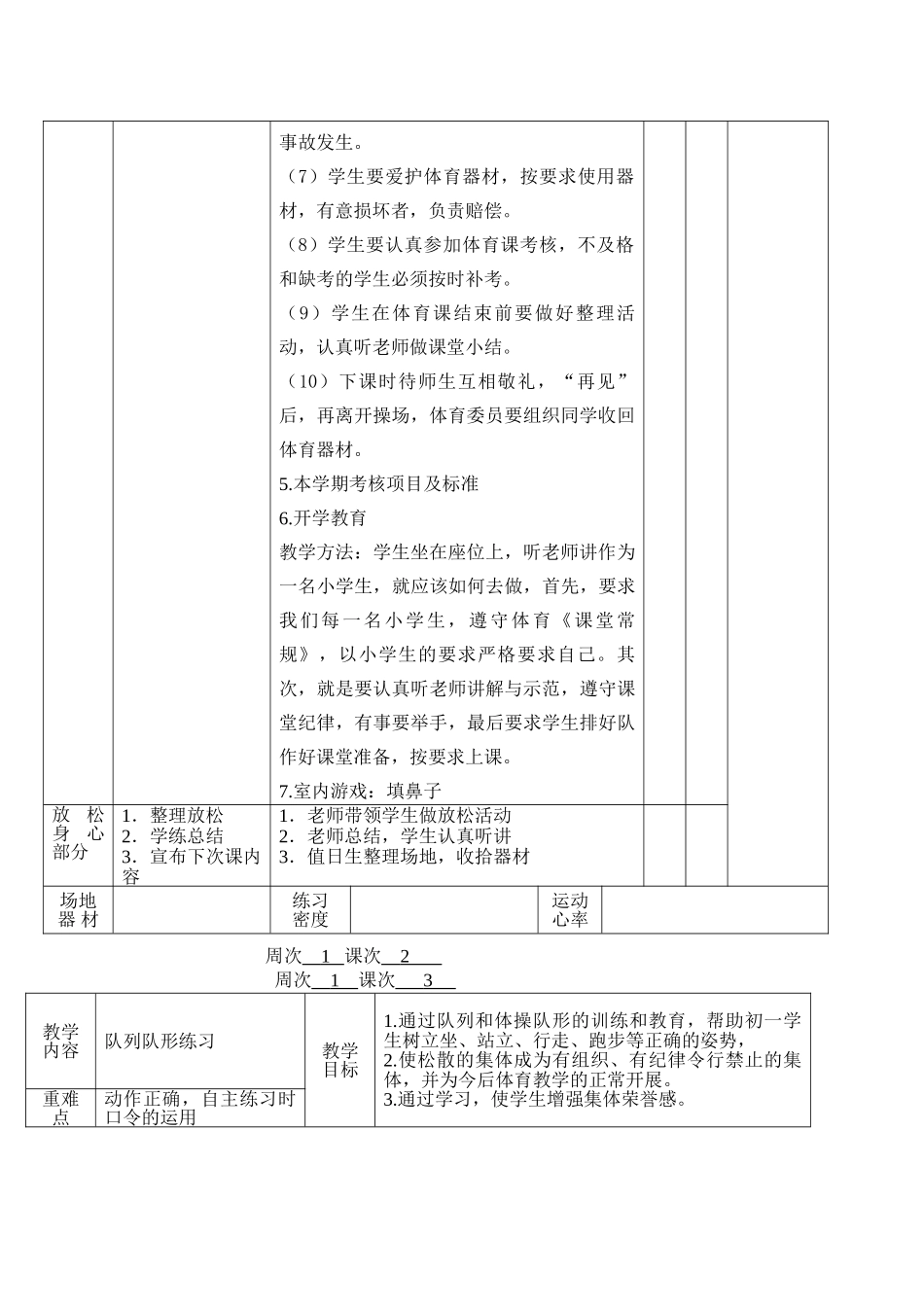 教案.教材-—最新2025-2025学年春季学期小学五年级体育下册教案收藏版_第3页