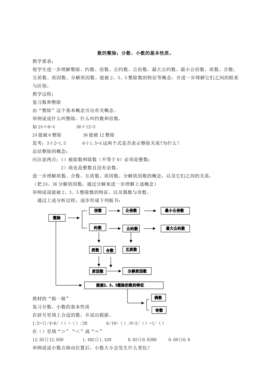 教案.教材-—最新2025-2025学年春季学期人教版小学六年级数学下册总复习教案收藏版_第3页