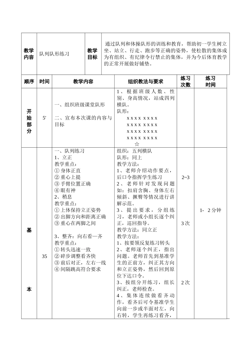 教案.教材-—最新2025-2025学年春季学期小学四年级体育与健康下册收藏版教案_第3页