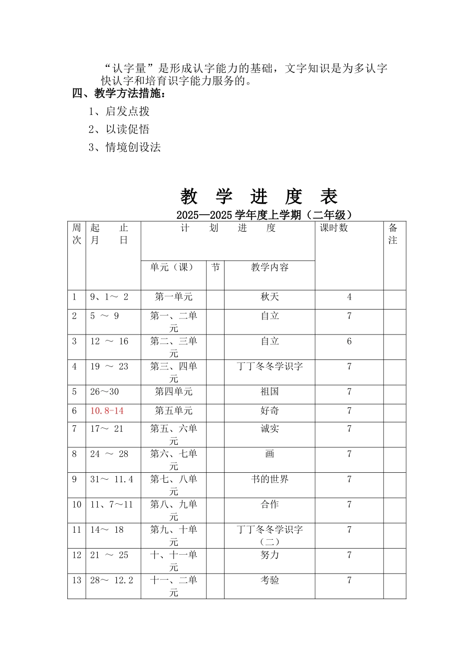 教案.教材-—最新2025-2025学年秋季学期北师大版小学二年级语文上册教案可打印_第2页